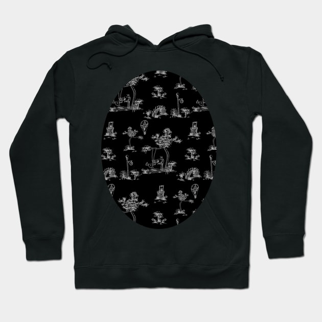 Toile Black Unicorn Hoodie by Thatssounicorny